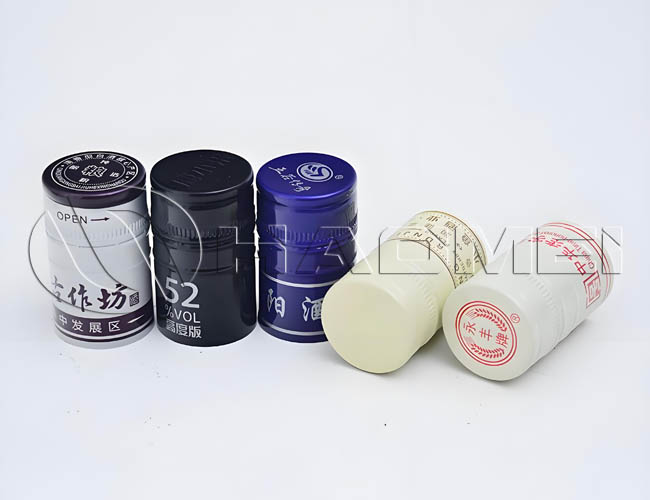 30x44mm Aluminum Ropp Cap with Custom Side Printing