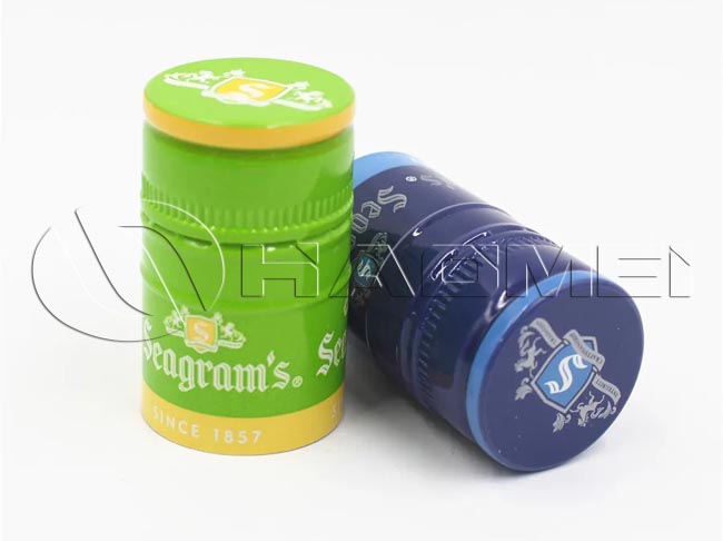 Custom Side-Rolled Glossy Aluminum Bottle Caps